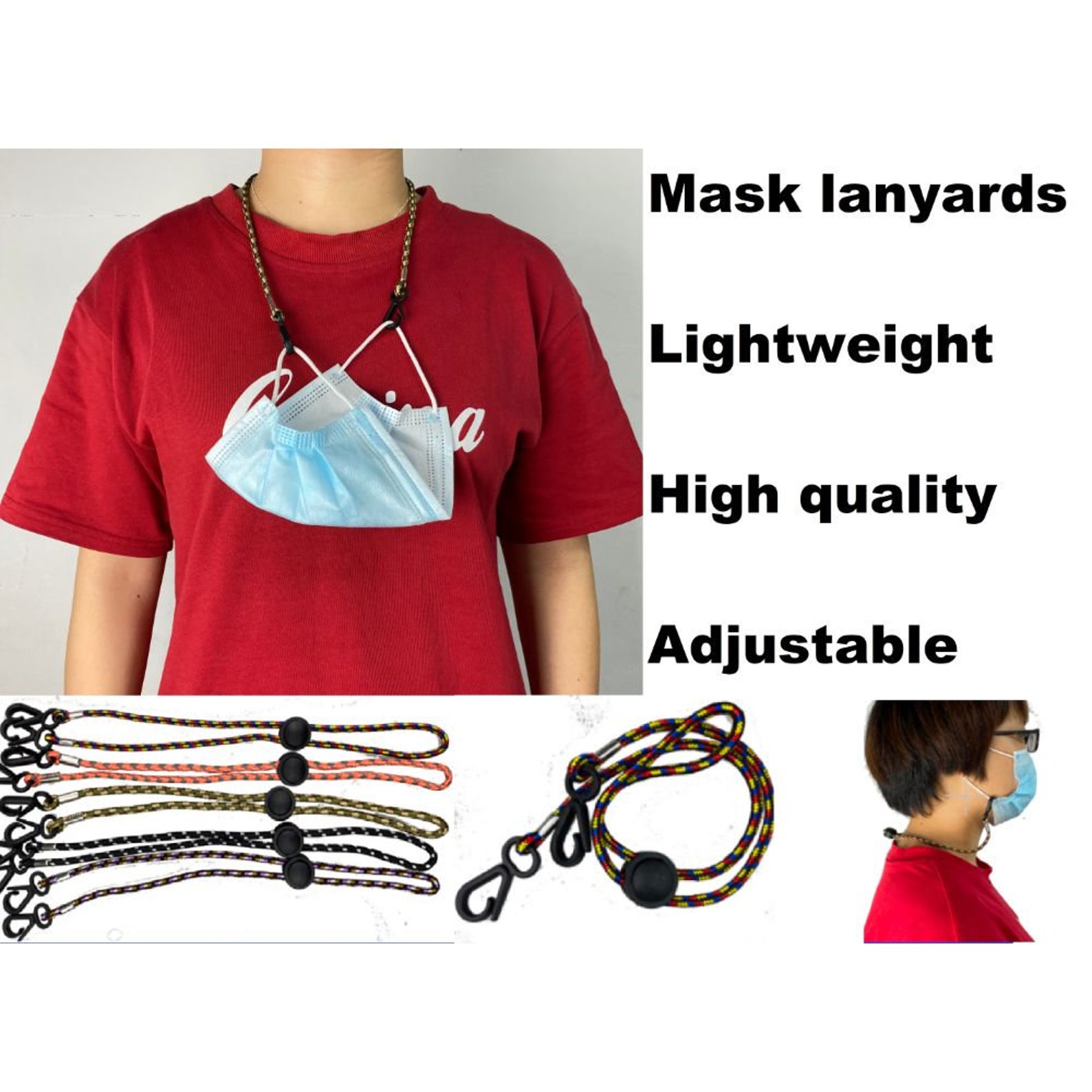 2/3/5/10 pk Mask lanyard mask keeper Handy Convenient Safety Etsy