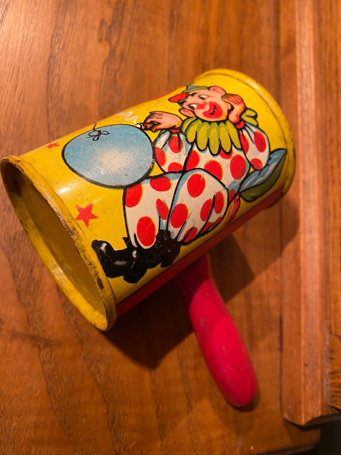 Vintage Tin Noise Maker Clowns Etsy