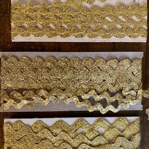 Beautiful, Gold, Silver and Colored Metallic Rick Rack. A Few Are ...