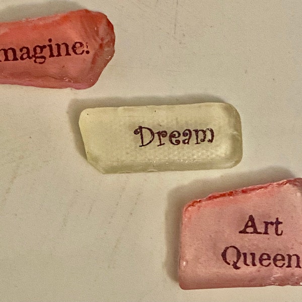 SeaGlass Create Art Gems Art Queen, Dream, Imagine