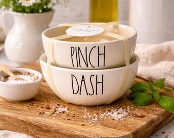 Rae Dunn PINCH DASH Small Prep Spice Bowl Set Mixing Bowls