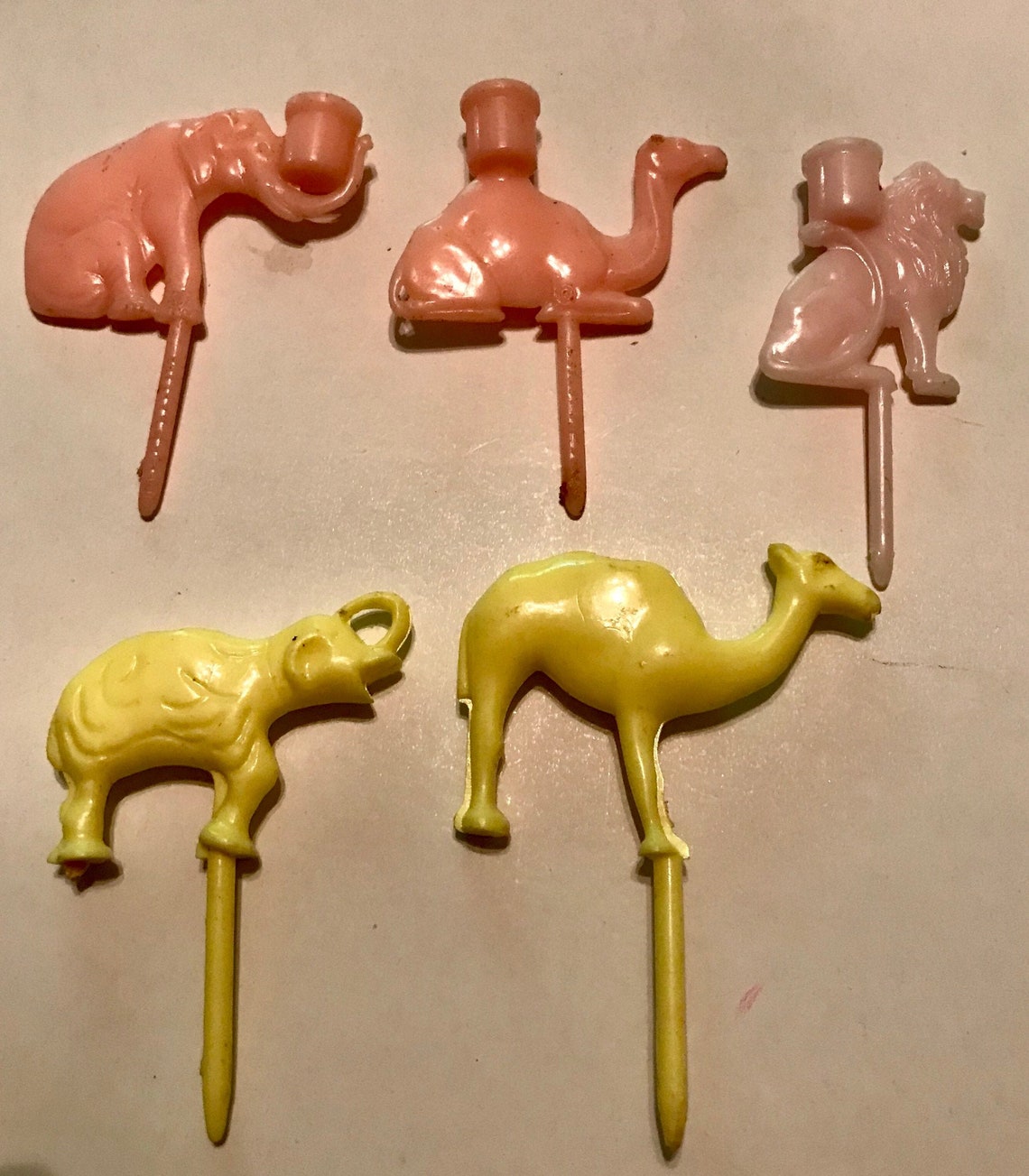 Vintage Birthday Candle Holders Circus Anniversary Set of 8 Etsy UK