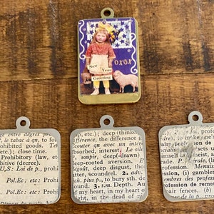 4 sets of Brass Blank Pendants or Silver Pendants