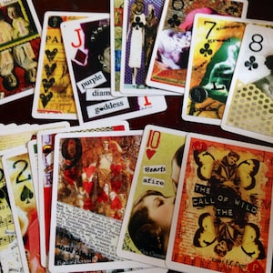 SALE! Tracy Roos Artist Trading Card Deck of Cards... Created by 52 artists collage Mixed Media