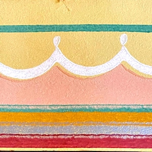 1 piece of 1930&#39;s Vintage wallpaper trim. Choose from 2 Designs 20”