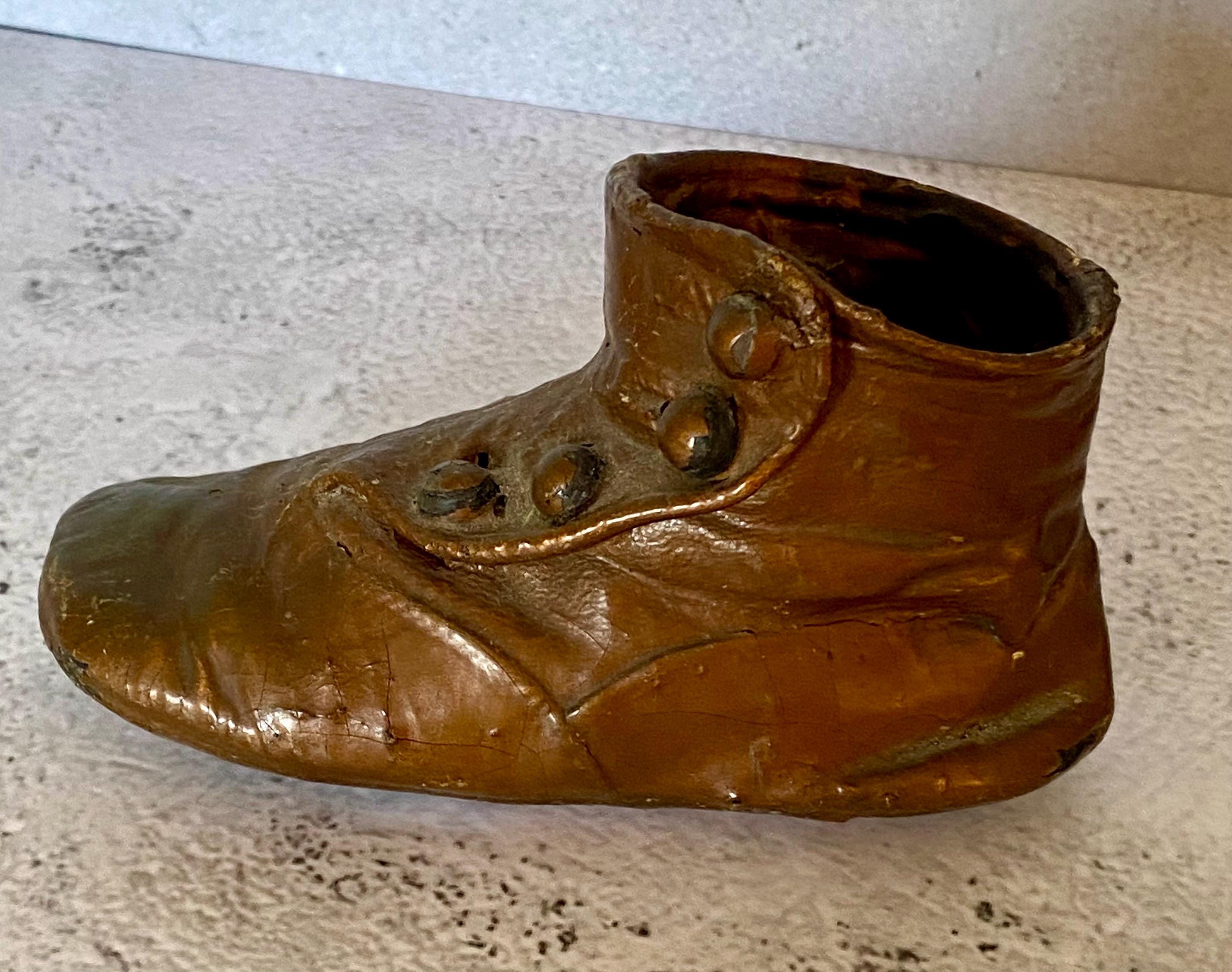 Antique Bronze Baby Shoe - Etsy
