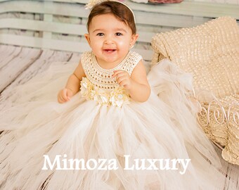 Vestido de niña flor, vestido de bautizo