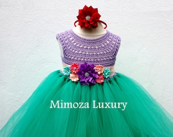 El vestido de tutú de la Sirenita, vestido de Ariel