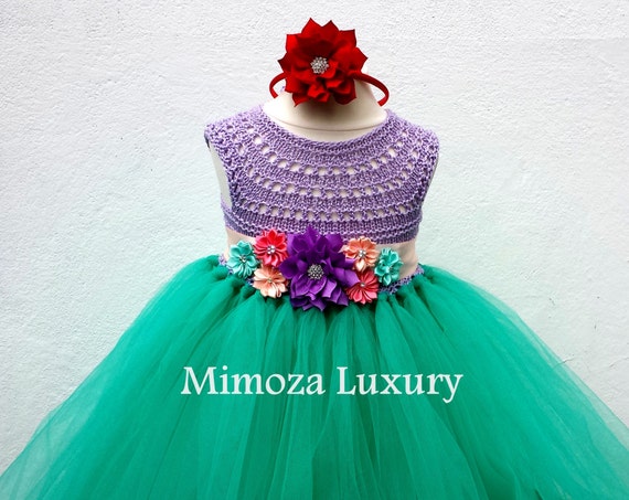 The Little Mermaid tutu dress, Ariel dress