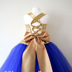 gold and royal blue bridesmaid dresses