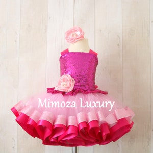 Luxury Pink Birthday Outfit Fuchsia Pink Girls Birthday Etsy