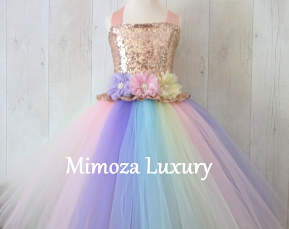 Luxury Unicorn Dress rainbow tutu dress
