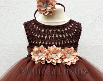 Chocolate tutu dress - Etsy España Chocolate tutu dress - Etsy España