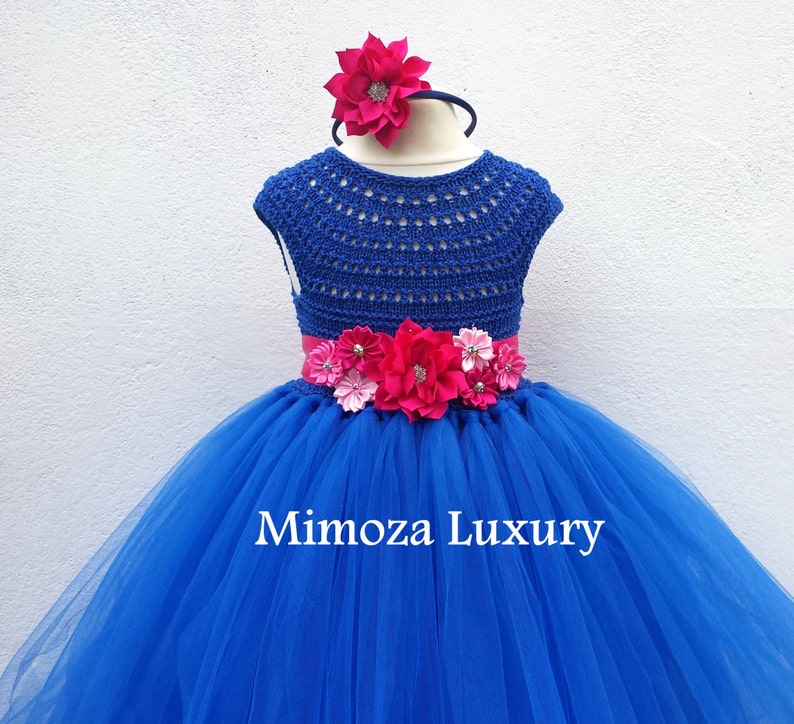 Sapphire Blue Flower Girl Dresses
