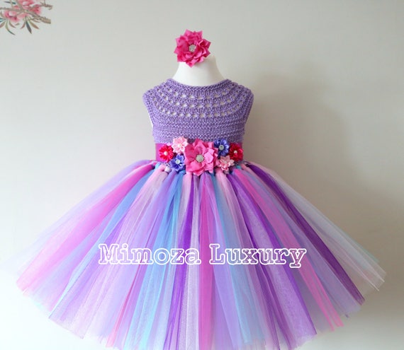 Lilac Birthday Tutu Dress, candy land tutu dress, my little pony dress, 1st birthday dress