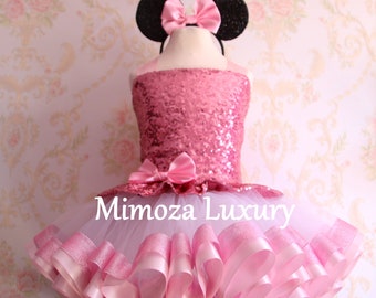Luxury Pink Minnie mouse dress
