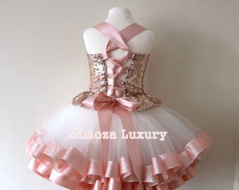 Luxury Rose gold Minnie mouse dress Luxury Rose gold Minnie mouse dress
