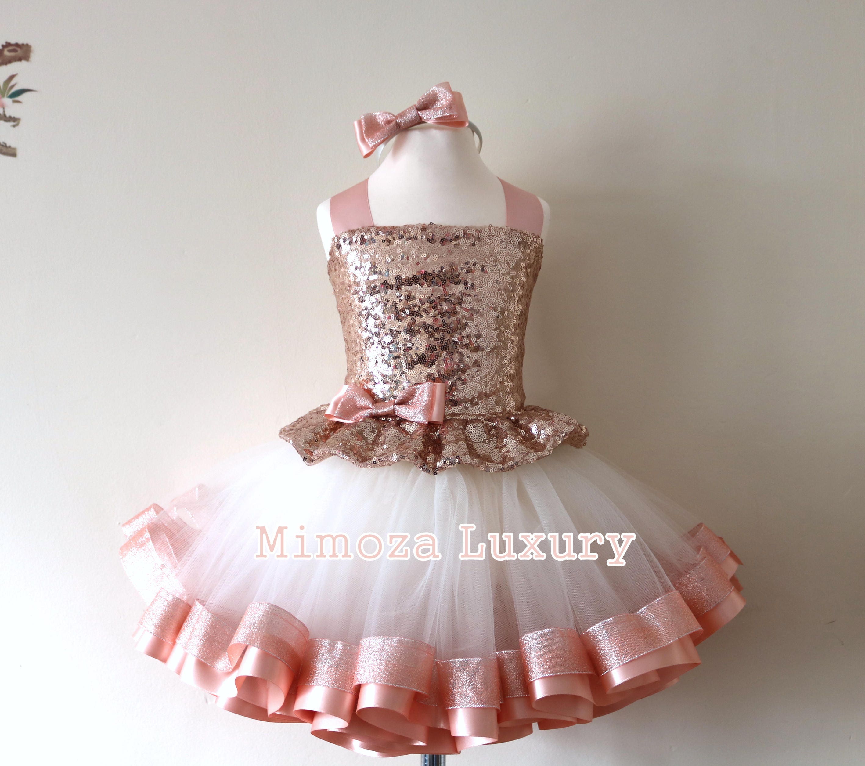 rose gold first birthday outfit