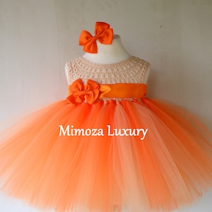 Peach/Orange Girls Dress