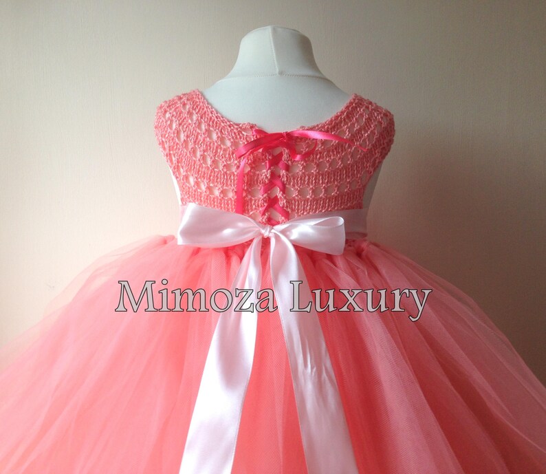 Voile Tutu Dress in Coral main image 0