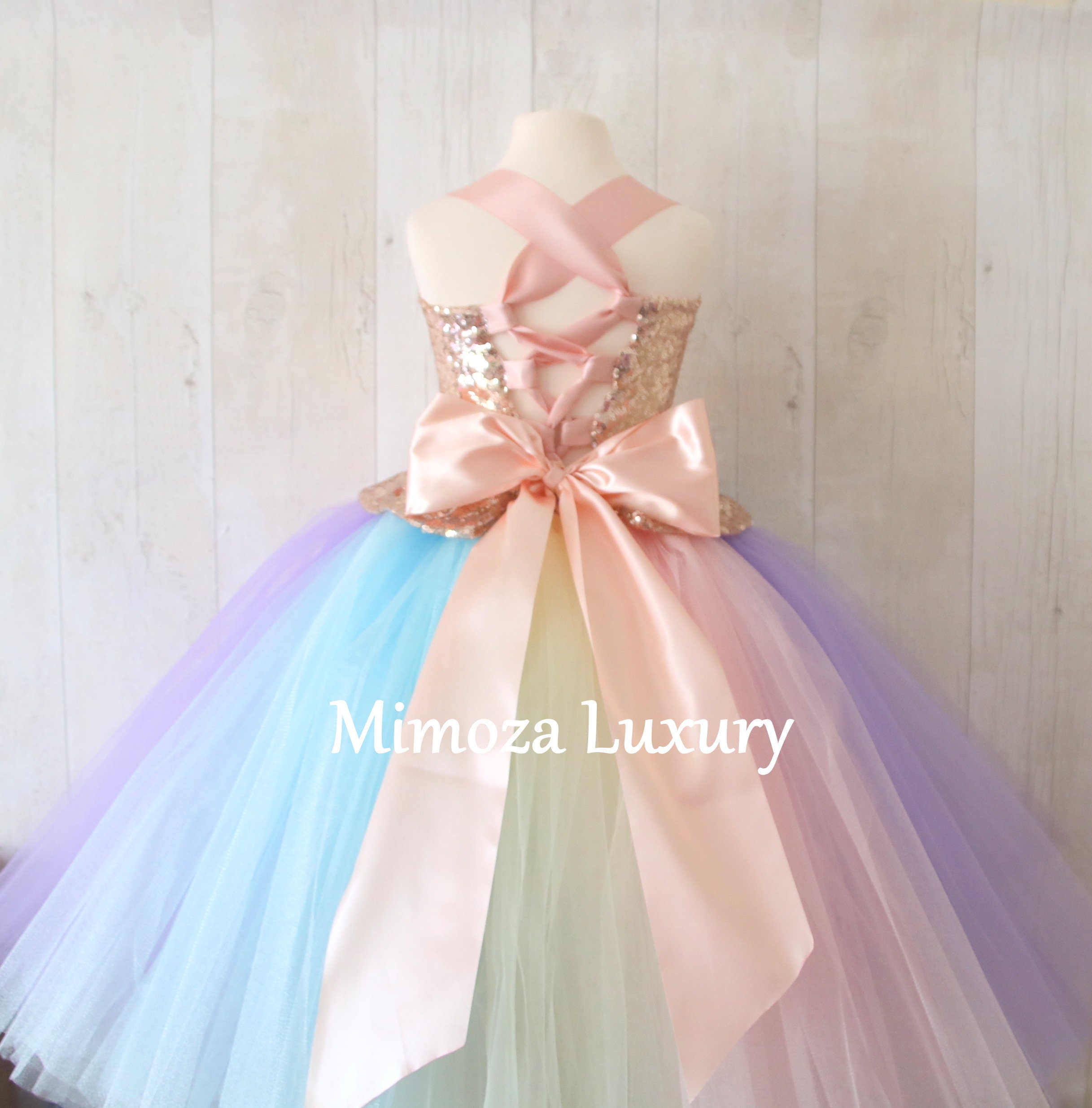 Luxury Unicorn Birthday Dress Unicorn Tutu Dress Rainbow - Etsy