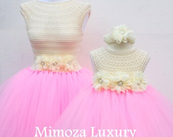 Moeder dochter bijpassende jurken volwassen tutu jurk, bruidsmeisje jurk, vrouwen tutu jurk, trouwjurk, hen partij jurk, volwassen prinses jurk