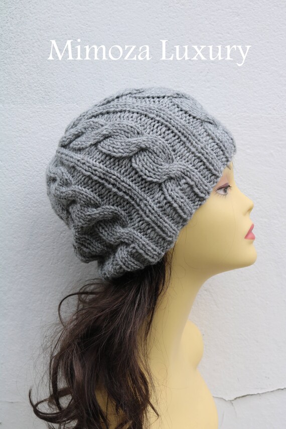 Light Grey women's Beanie hat, Hand Knitted Hat in light grey beanie hat, knitted men's, women's beanie hat, winter hat, ski hat, gray hat