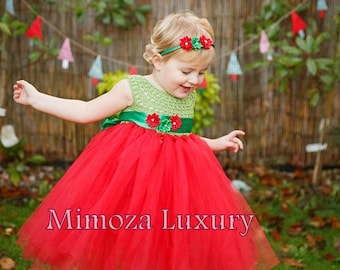 Kerst Tutu jurk, Pixi elf Tutu jurk, gehaakte Tutu jurk, Santa elf Tutu jurk, Kerst outfit, Pixi elf outfit