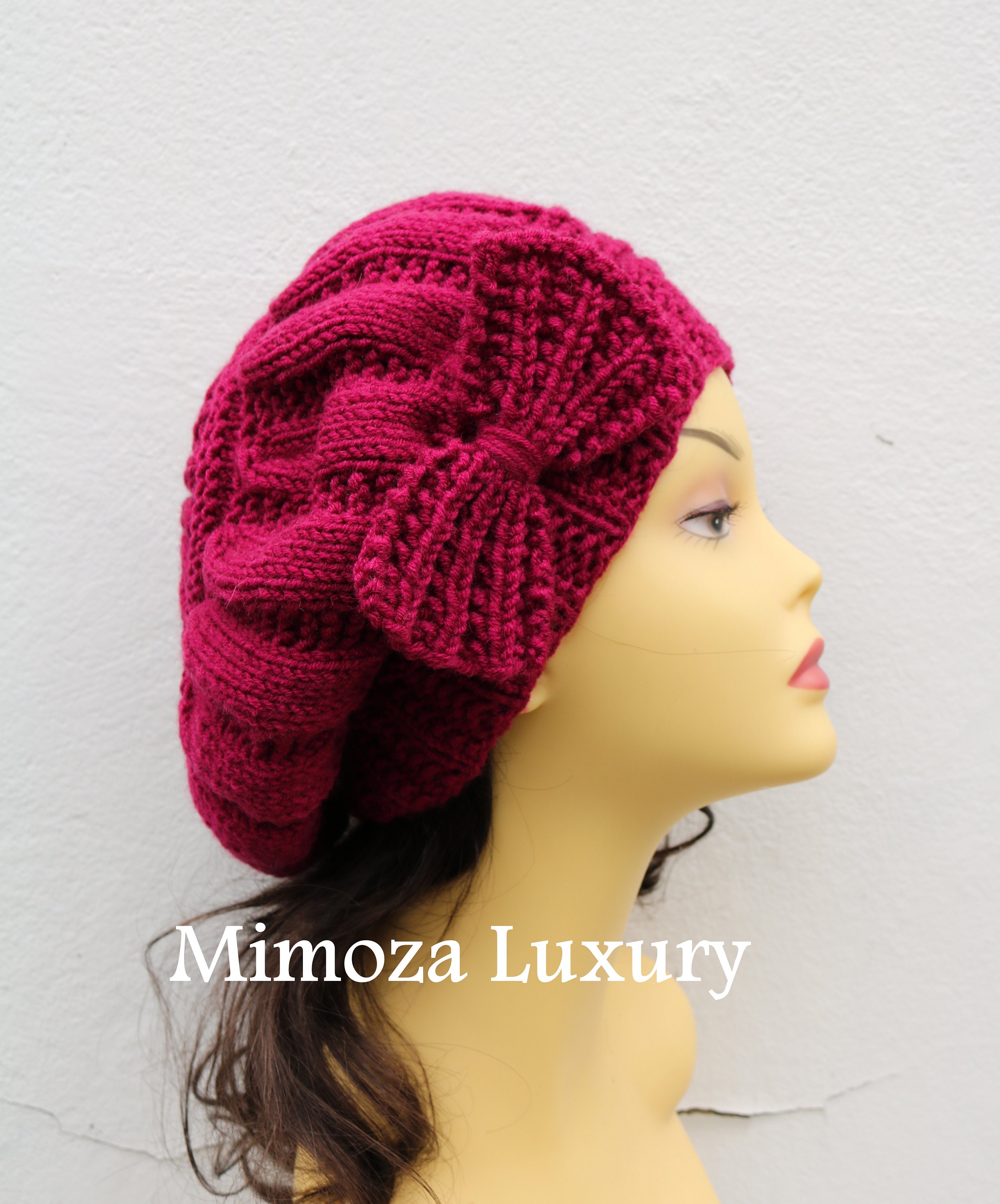 Jem And The Holograms Doll Pink Wool Beret Hat With Strawberry Bow - Handmade Fashion Cap For Women & Girls Woolen Bow Beret Women