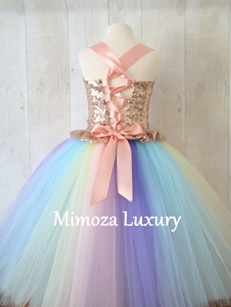 Long Sleeve Unicorn Tutu Dress main image 1