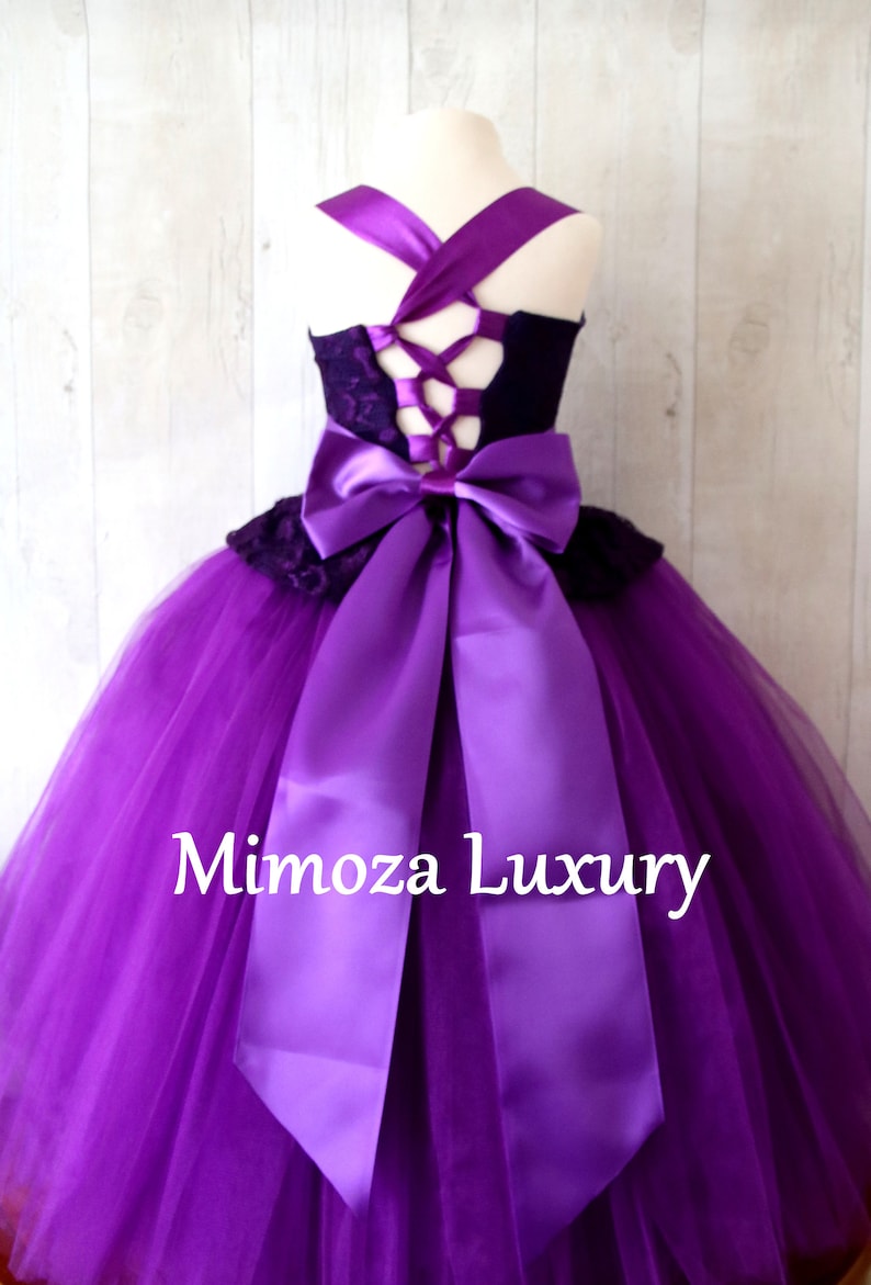 Purple Calf Length Dress