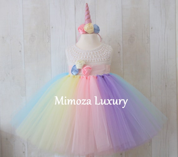 Unicorn 1st birthday baby dress, unicorn infant outfit