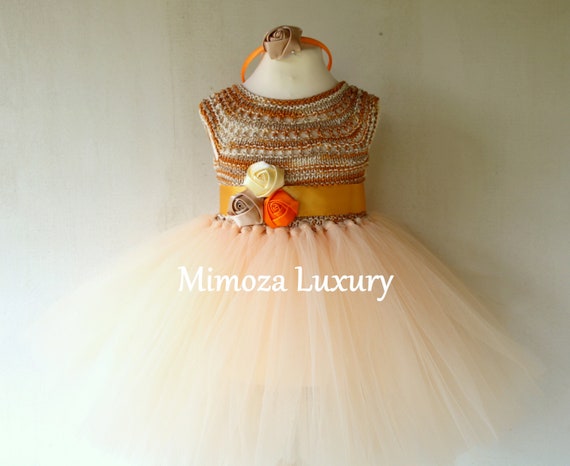 Caramel Girls tutu dress, 1st birthday dress