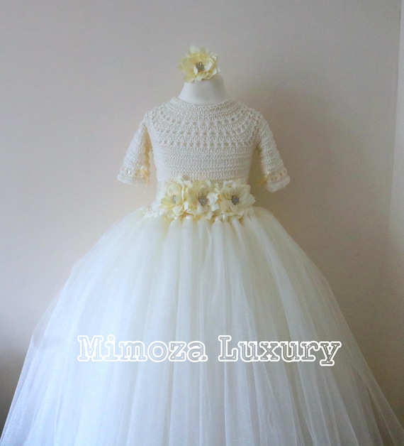 3/4 Sleeve Flower Girl Dress