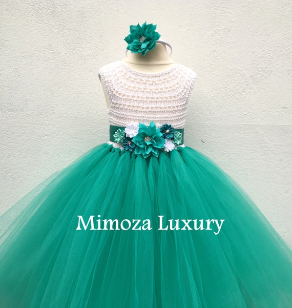 Tropical Flower girl dress