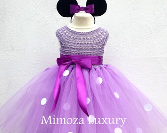 Minnie Mouse Birthday Dress Pink Minnie Mouse Outfit 1st | Etsy