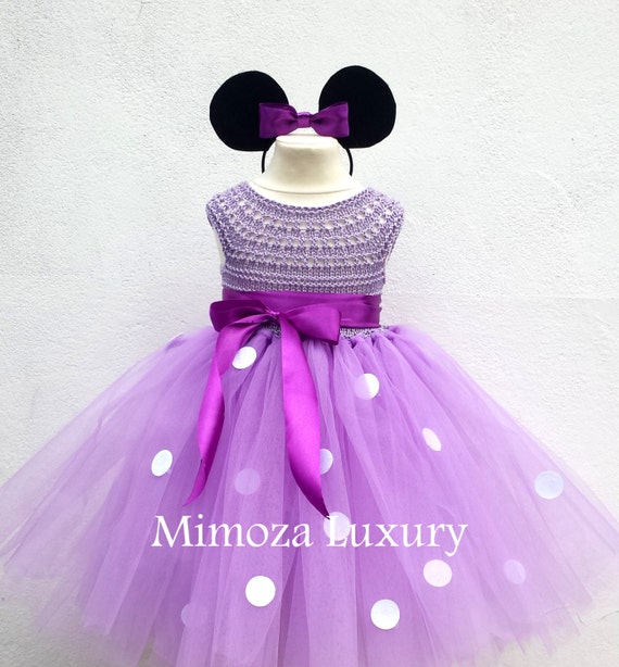 Lilac Minnie mouse dress