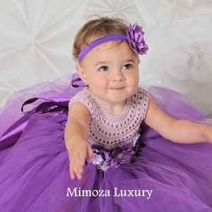 Purple Flower girl dress