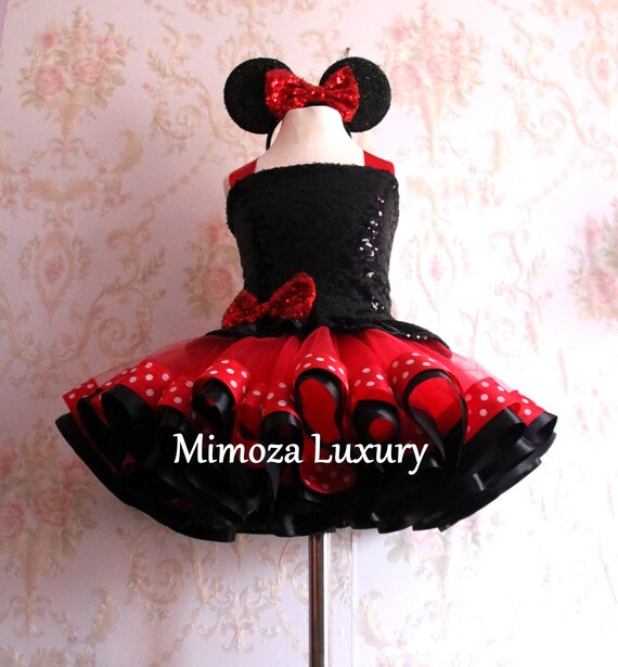 minnie mouse black dress Luxury flag: PREORDER-EX-XXS Halloween and holidays Elegant Black Mini Dress Colour:Chocolate