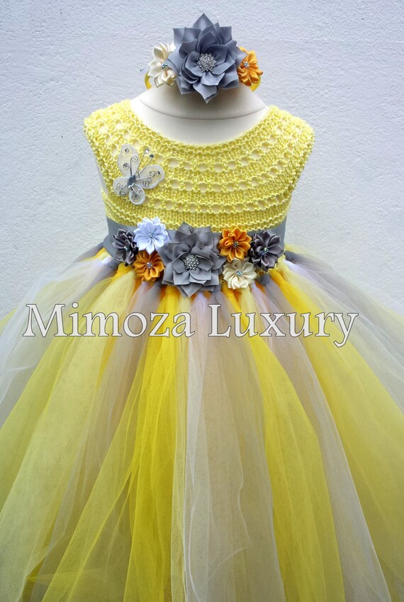 yellow gray bridesmaid dresses Beautiful Bridesmaids Dresses in Yellow / by Birdy Grey