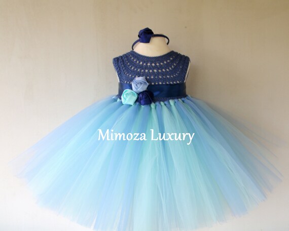 Blue Birthday girl dress