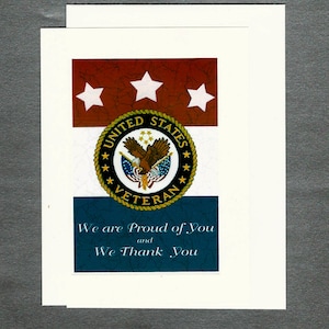 Thank a Veteran ,Thank Firemen, Thank Police. Retirement Card for Veteran or Policeman or Fireman image 1