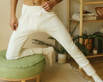 Organic Cotton Long Johns: Unisex Thermal Underwear