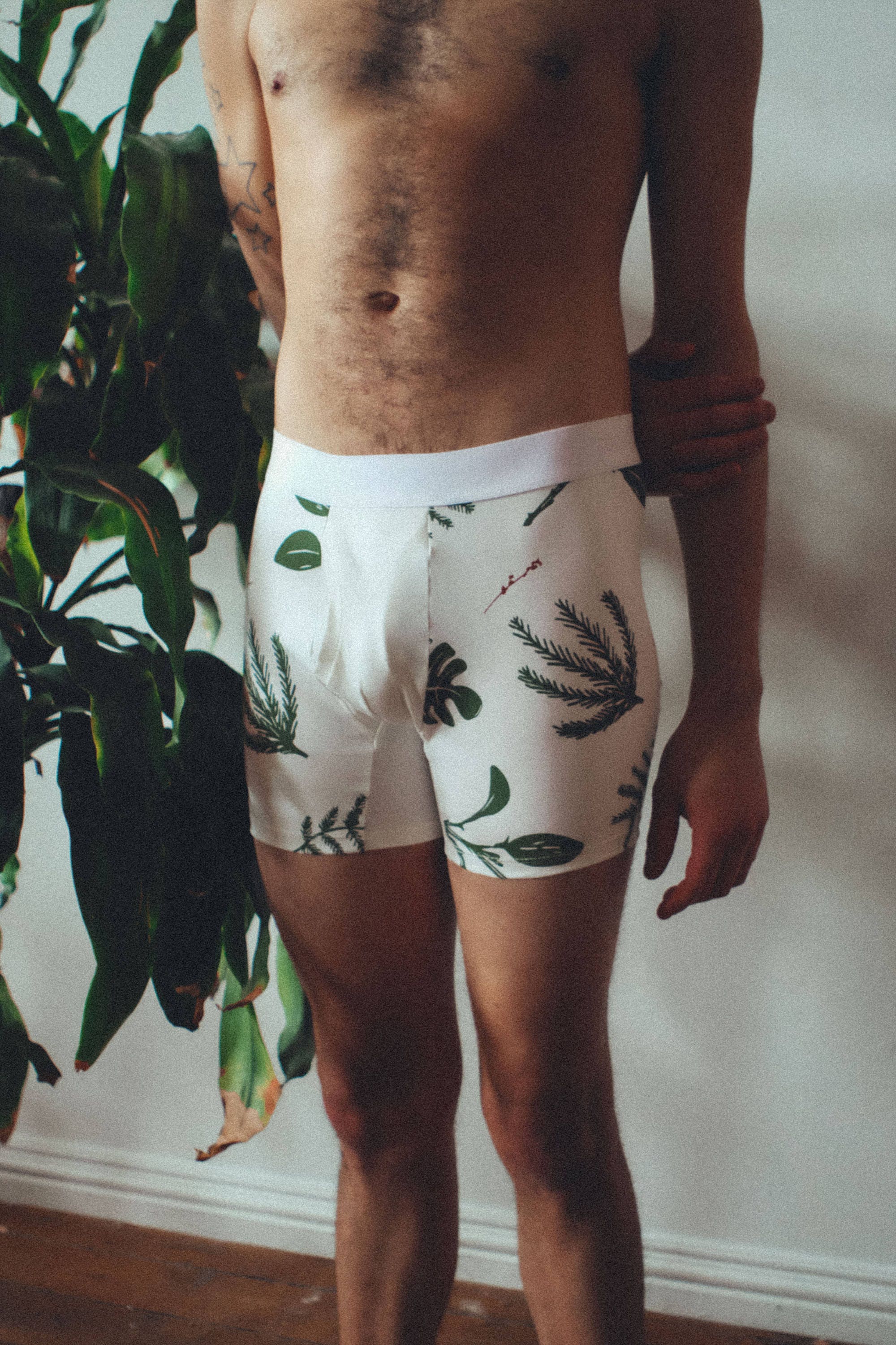 Mens Underwear Boxer Screen Printed Plants Pattern - Etsy