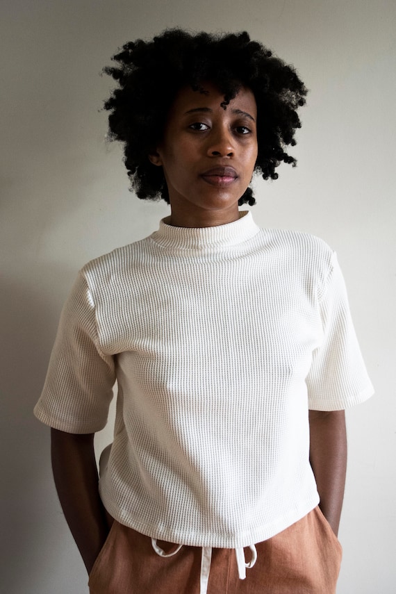 Thermal waffle shop shirt