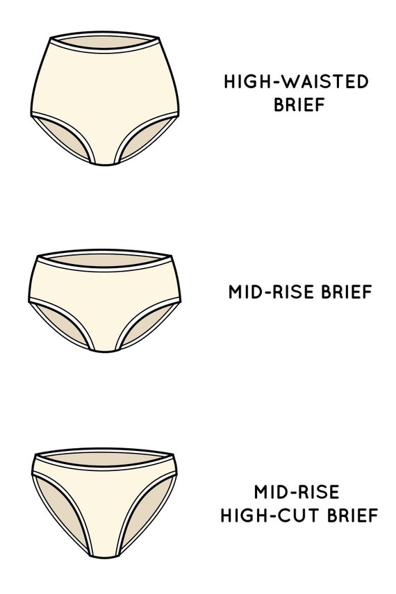 High-rise underwear in organic cotton