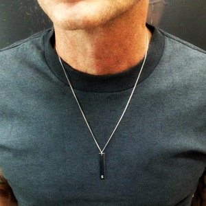 Men Necklace, Boyfriend initial necklace, Personal necklace, Initials custom necklace, Necklace for him, Customized initial necklace
