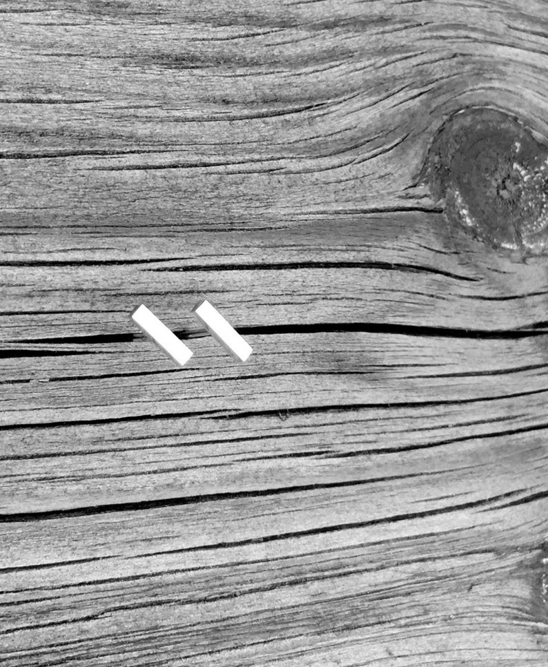 Men's earrings Bar Stud Earrings Minimal earrings Etsy