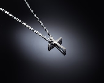 Men's cross necklace, Cross pendant for men, Silver cross necklace, Cross pendant, Christmas gift,  925 cross necklace, Cross charm necklace