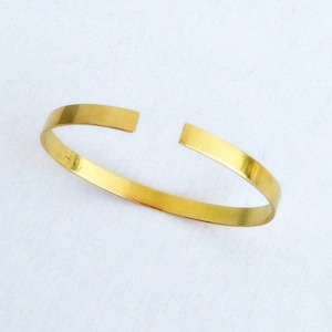 Gold Cuff Bracelet, Bracelet Cuff, Bangle Bracelet, Gold bangle bracelet, 14 Karat Plated Gold Cuff, Stacking Bangle, Plain Bracelet